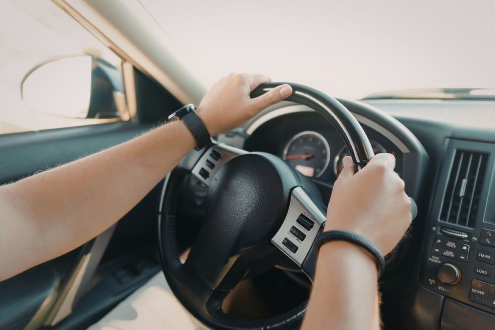 พวงมาลัยเอียง