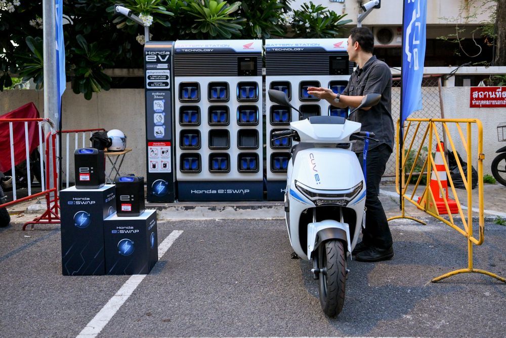 Honda CUV e: สลับแบตเตอรี่