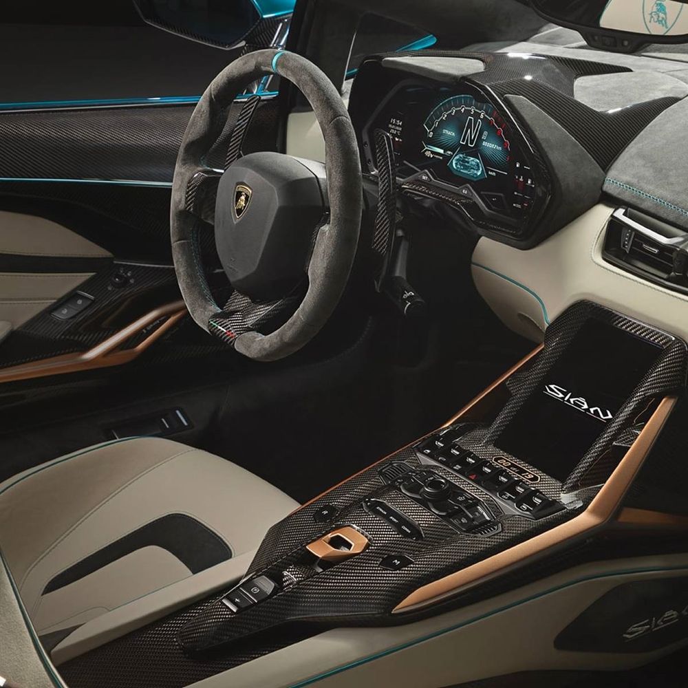 Lamborghini Sián Roadster ภายในห้องโดยสาร