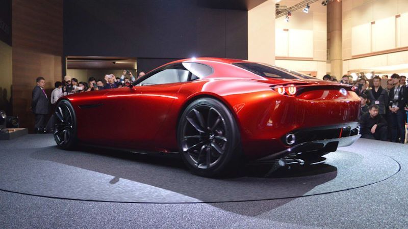 Mazda hydrogen-burning rotary engine