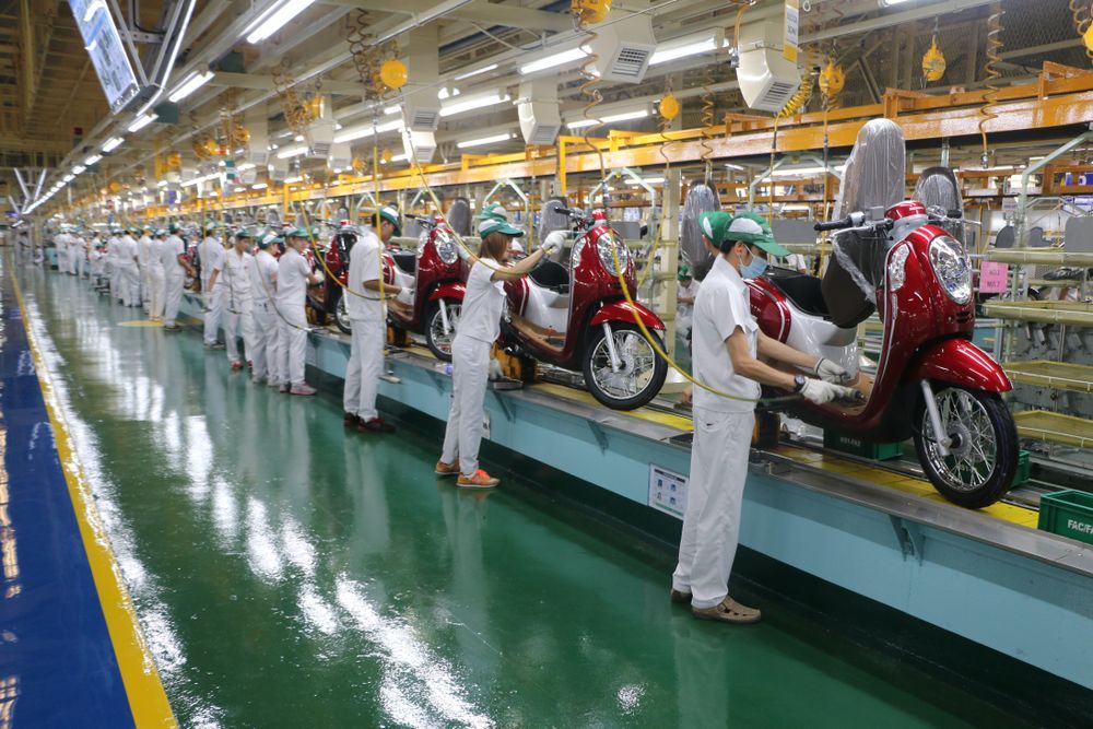Honda Motorcycle Factory in Thailand
