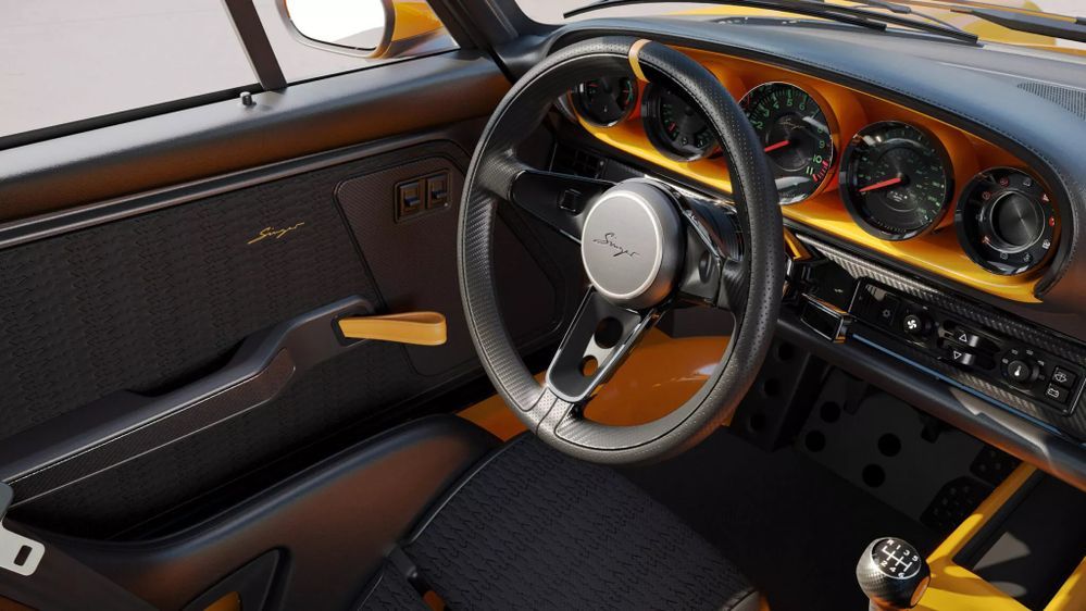 Porsche 911 Carrera Coupe by Singer พวงมาลัย แดชบอร์ด