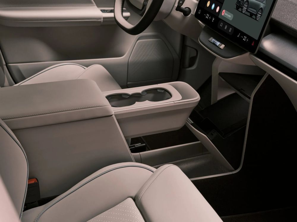 Volvo EX60 คอนโซลกลาง