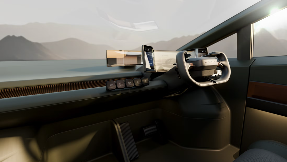 Lexus LS (Luxury Space) แดชบอร์ด