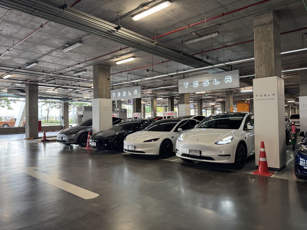 Tesla Supercharger Mega Bangna Thailand