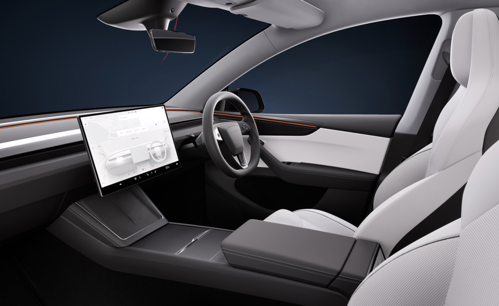 Tesla Model Y Performance 2025 White Interior