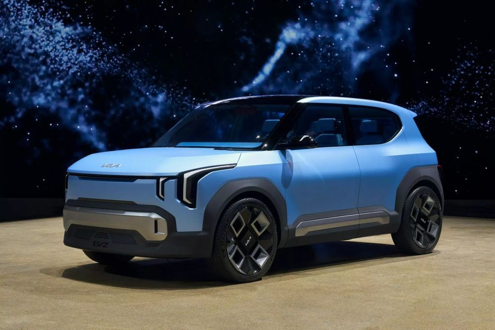 KIA EV2 Concept คันจริง ด้านหน้า