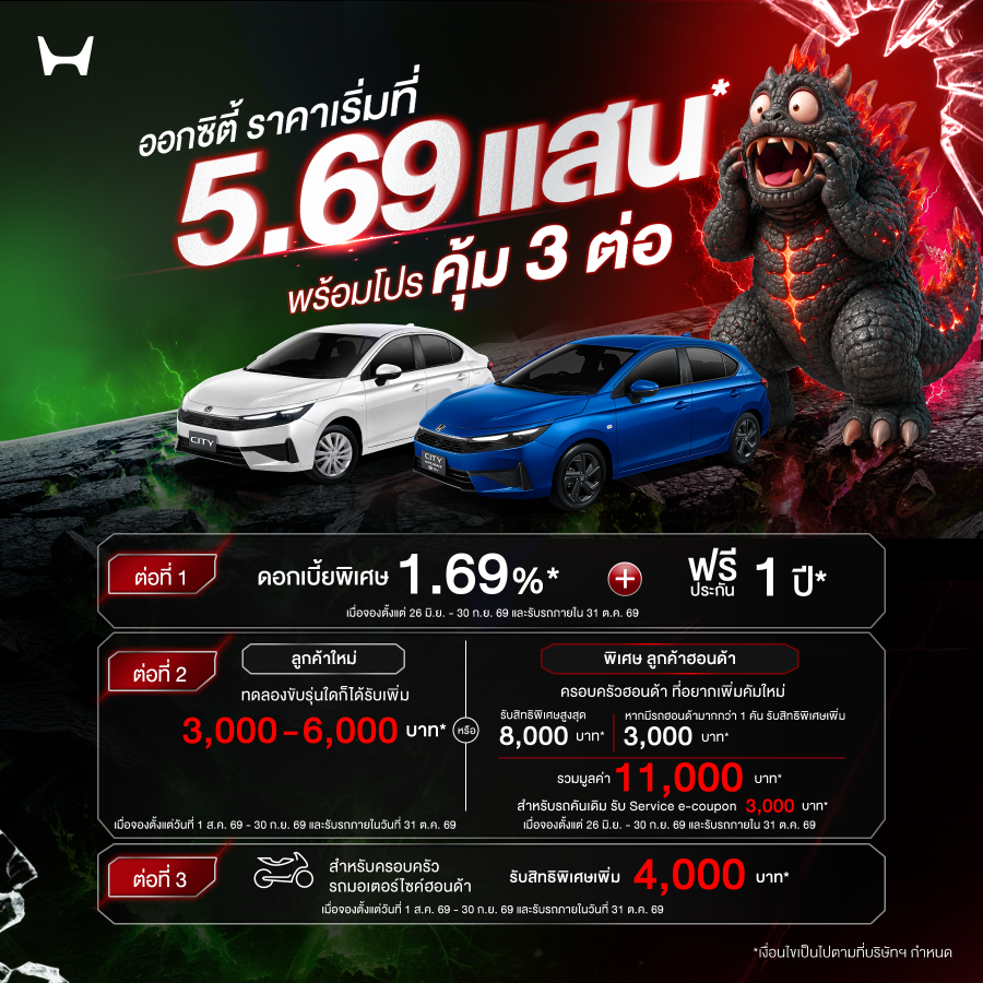 Honda City และ City Hatchback โปรโมชัน