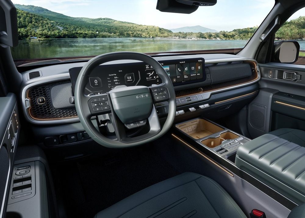 Kia Tasman ภายในห้องโดยสาร