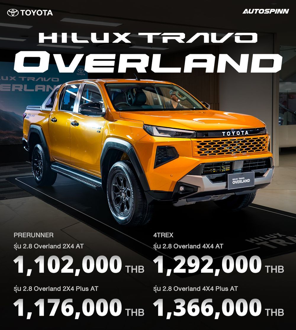 ราคา TOYOTA HILUX TRAVO