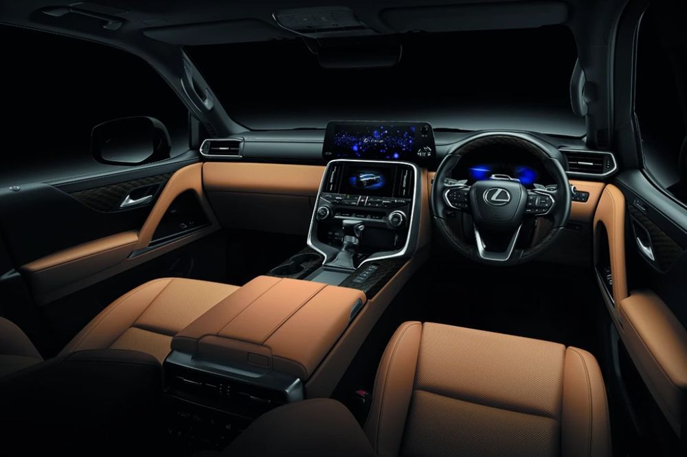 The All-new Lexus LX 500d 2025-2026 ภายในเบาะสีเบจ