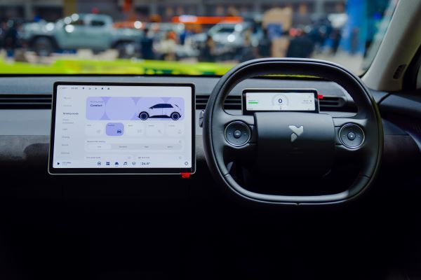 NIO FIREFLY พรีเมียมซิตี้คาร์ไฟฟ้า 100% สีเขียวสะท้อนแสง ภายใน