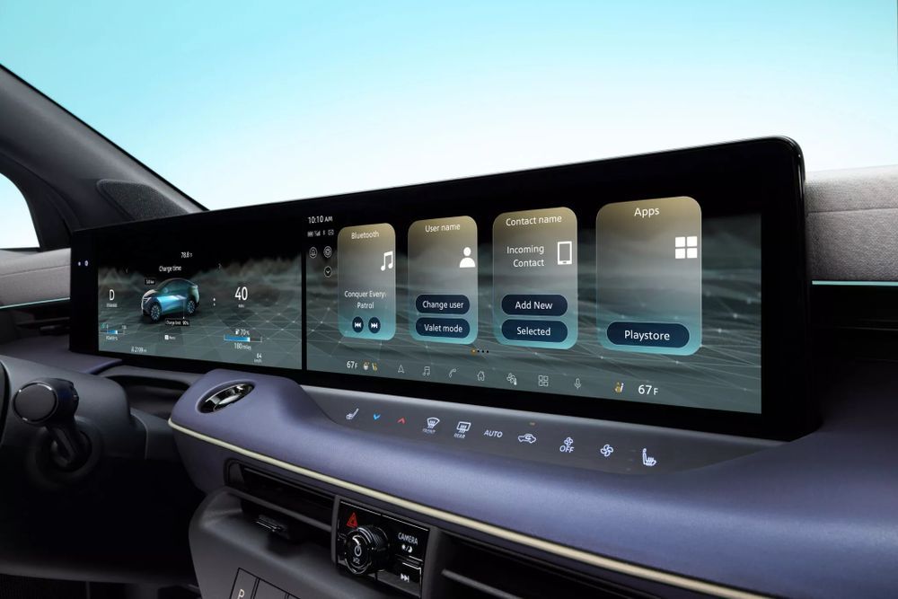 Nissan Leaf S หน้าจอ Infotainment