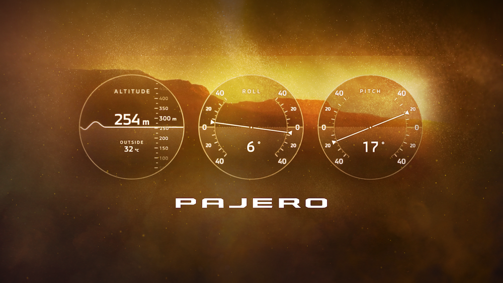 All-New Mitsubishi Pajero หน้าจอมัลติมิเตอร์