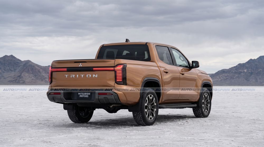 Mitsubishi Triton ไมเนอร์เชนจ์ ด้านหลัง