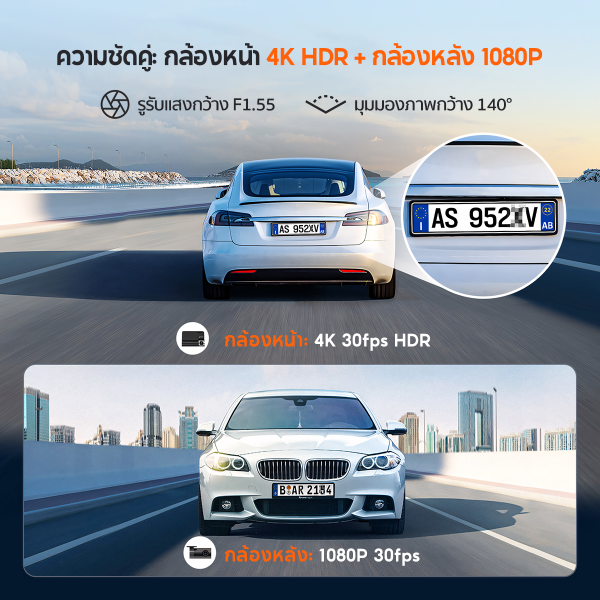 70mai เปิดตัวกล้องติดรถยนต์ 4K A800SE คมชัดระดับ 4K