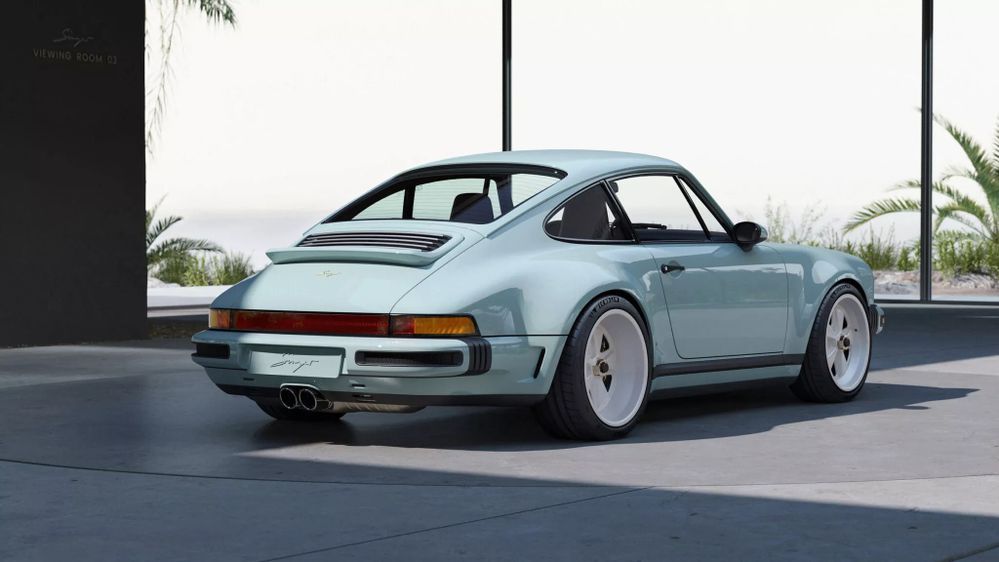 Porsche 911 Carrera Coupe by Singer สปอยเลอร์หลังแบบ Active