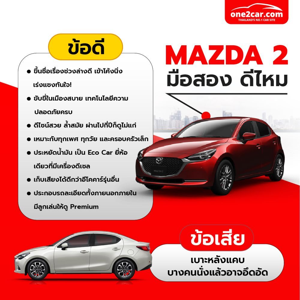 มาสด้า 2 (Mazda 2) มือสอง ดีไหม