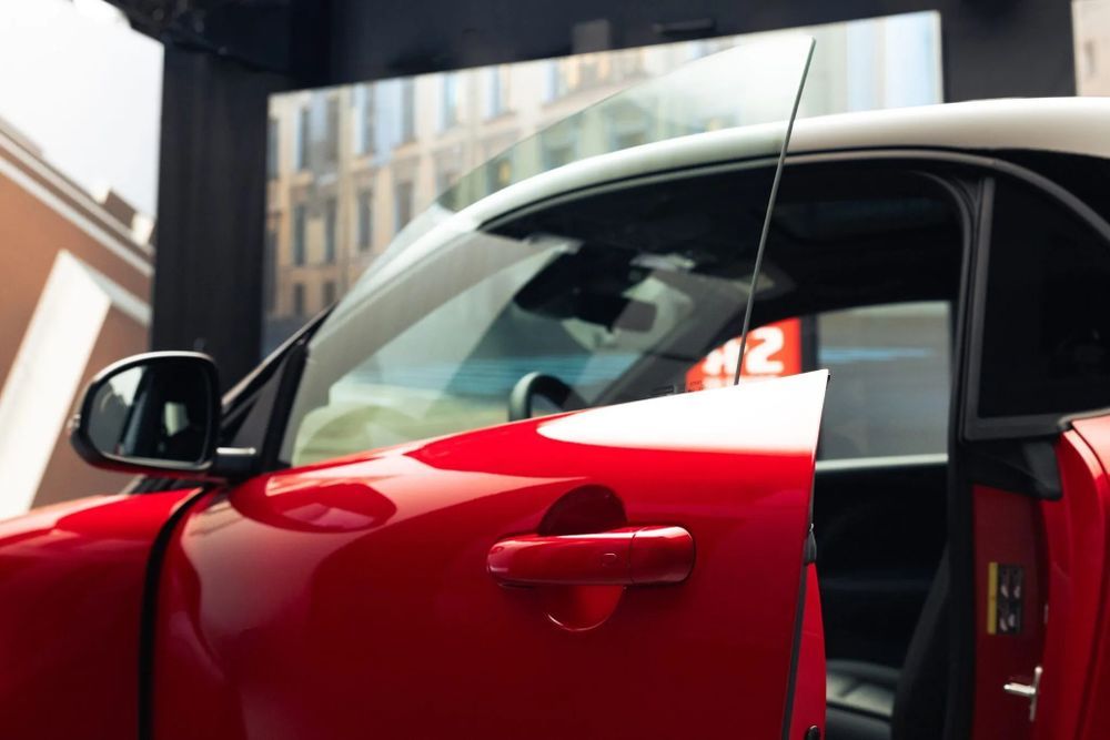 All-New Smart #2 Red (กระจกเฟรมเลท)