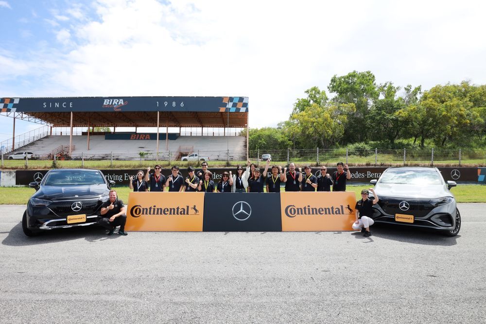 ทดสอบสมรรถนะยางคอนติเนนทอล ร่วมกับเมอร์เซเดส-เบนซ์