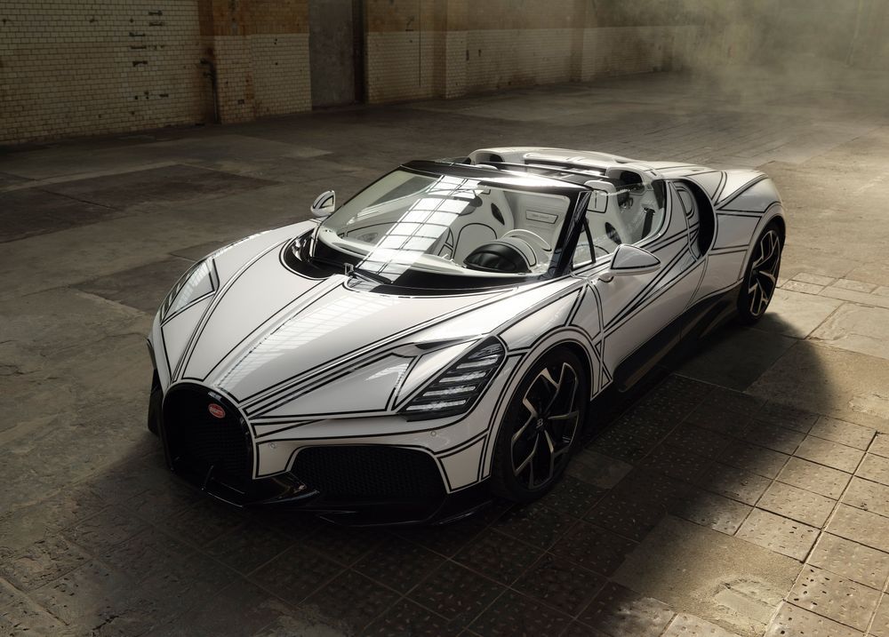 Bugatti Mistral Blanc Éternel ดีไซน์ด้านข้าง