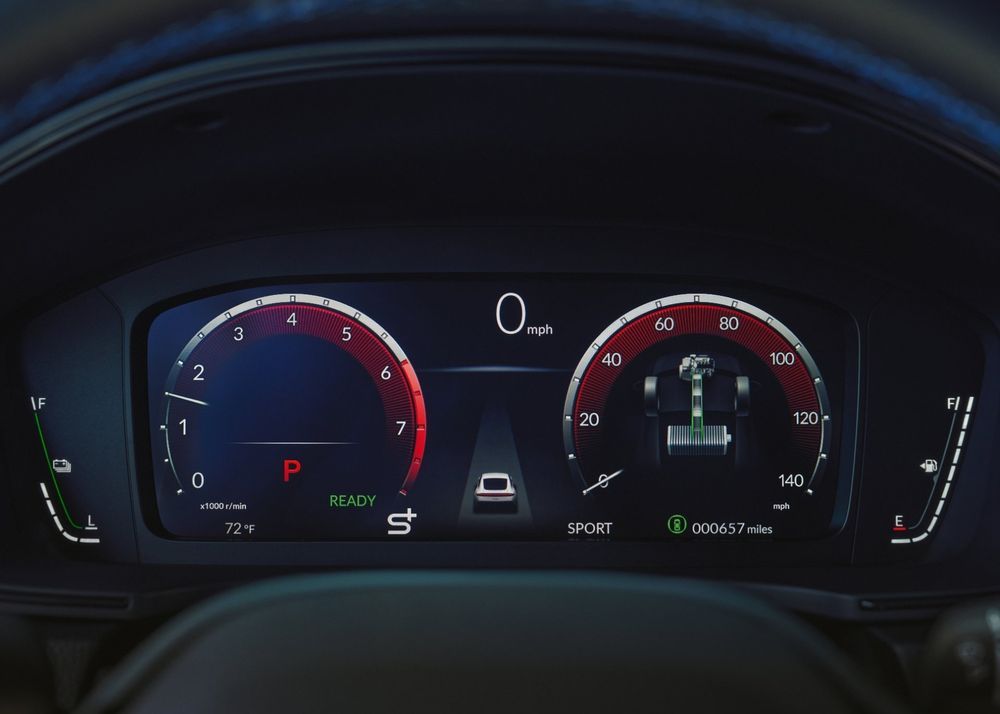 Honda Prelude แดชบอร์ด