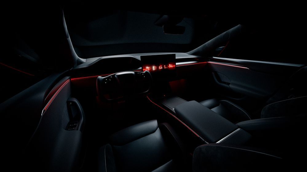 Tesla Model S 2025 Night interior