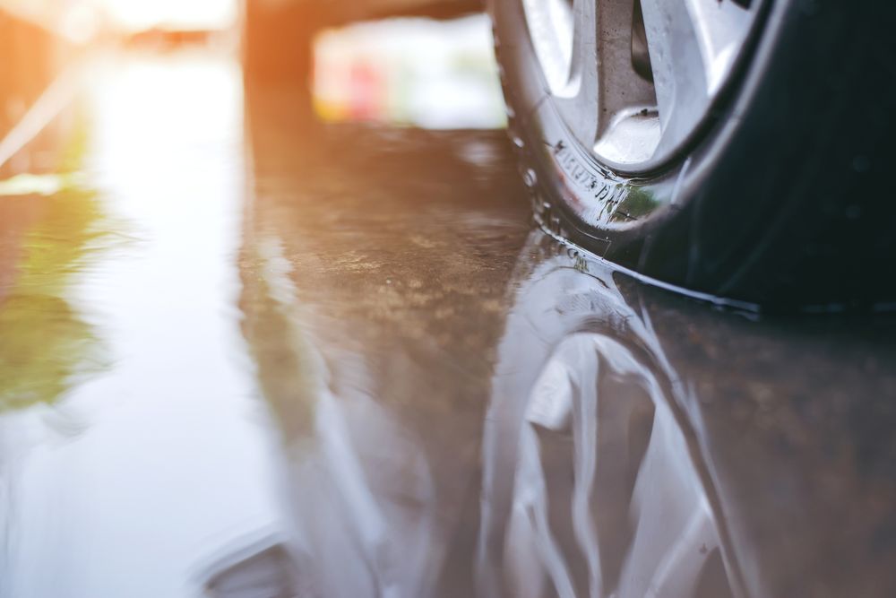 ดอกยางช่วยรีดน้ำ