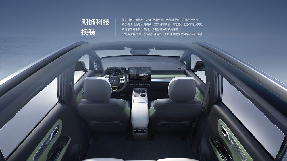 AION Y Plus Panoramic roof