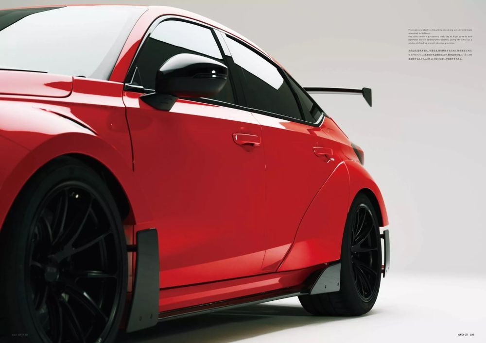 Civic Type R ARTA GT โป่งล้อขยายกว้างพร้อมช่องระบายอากาศแบบบานเกล็ด