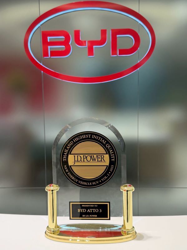 BYD ATTO 3 คว้าคุณภาพระดับท็อปจาก J.D. Power 2026