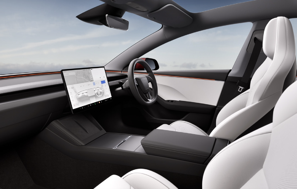 Tesla Model 3 2025 White Interior