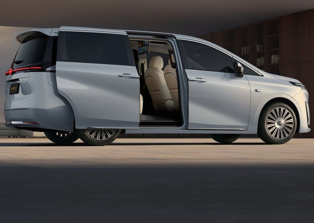 All-New GAC E8 PHEV ประตูแบบสไลด์ไฟฟ้าทั้งสองฝั่ง