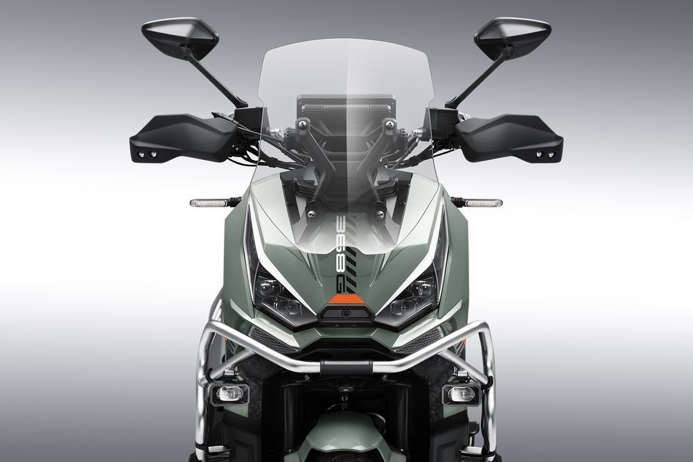 Zontes 368G Stone Green สีเขียว Headlight