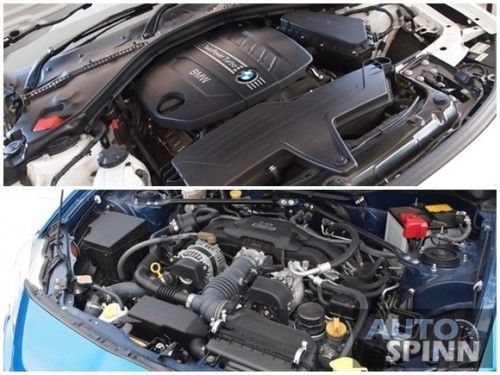 2014_BMW_420d_Coupe_Sport-VS-2013_Subaru_BRZ_engine