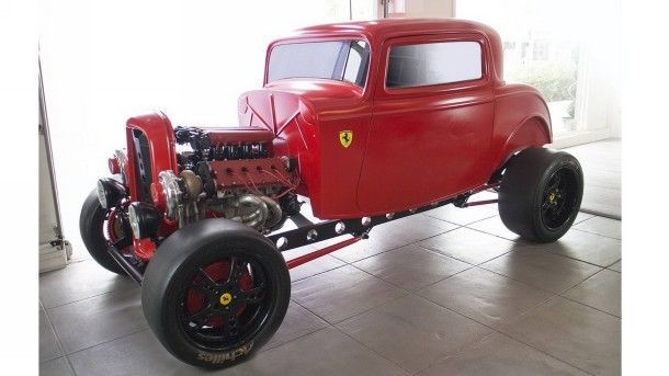 The Fordrrari การผสมผสานระหว่างรถ Ford ปี 1932 และเครื่องยนต์ Ferrari กับพลังแรงม้าระดับ 950 แรงม้า