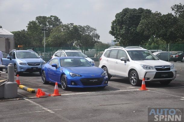 1st impression ทดลองขับ Subaru 3 รุ่น 4 คัน XV(CBU), XV(CKD), Forester XT และ BRZ แบบ Gymhana ในลานปิด