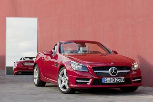 จัดหนัก! Mercedes-Benz ปล่อยภาพชุดใหม่ SLK Roadster หลังคาแข็ง รุ่นปี 2012