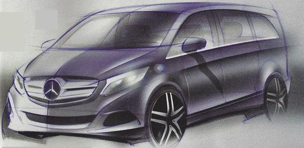 หลุดภาพสเก็ตช์ 2014 Mercedes-Benz Viano รถอเนกประสงค์รุ่นใหม่ล่าสุด