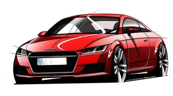 ชมเลยภาพสเก็ตช์ 2015 Audi TT โผล่โลกออนไลน์ ก่อนเปิดตัวที่เจนีวา