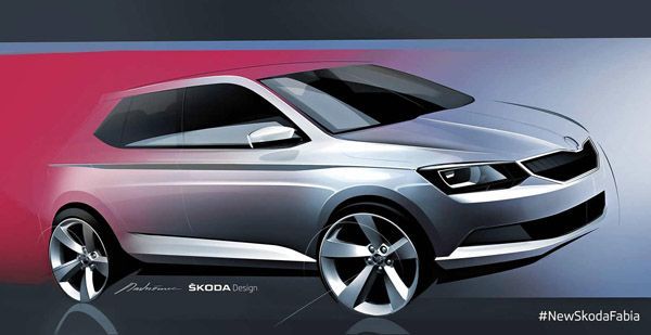 ยลภาพสเก็ตช์ 2015 Skoda Fabia รุ่นใหม่ก่อนเปิดตัวจริงปลายปี