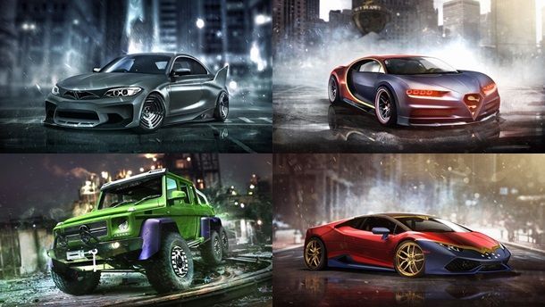 อย่างแจ่มเมื่อ Superheroes มาผสานกับ Supercars ผลงานเลยออกมาอย่างจี๊ด!!
