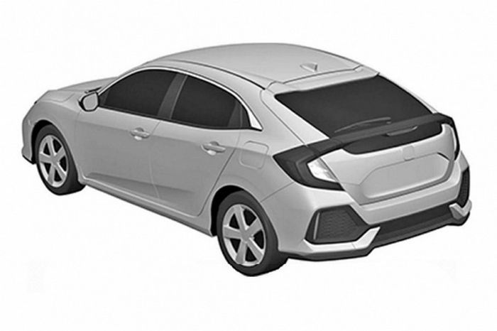 หลุดภาพสิทธิบัตร Honda Civic โฉมแฮทช์แบ็กรุ่นโปรดักชั่น