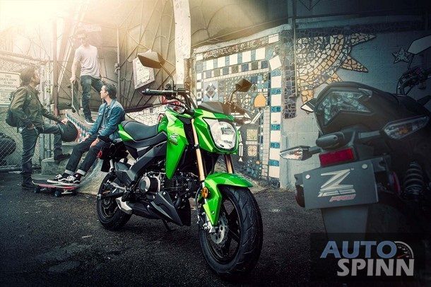 2017 Kawasaki Z125 Pro เบ้าหน้าเปลี่ยนไปนอกนั้นแทบไม่มีอะไรเปลี่ยนแปลง