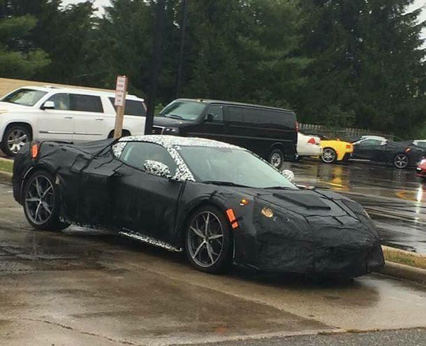 จับสปายช็อต 2019 Chevrolet Corvette ขุมพลังกลางลำ
