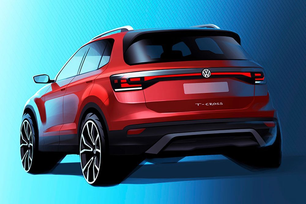 2019 VOLKSWAGEN T-CROSS เผยร่างแบบสเก็ตซ์ให้ชมแล้ว