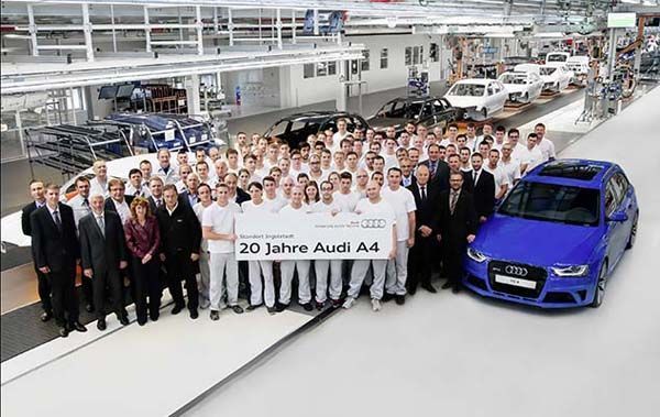 Audi ฉลอง “A4” ทำตลาดครบ 20 ปี เตรียมเปิดตัวรุ่นใหม่ปีหน้า