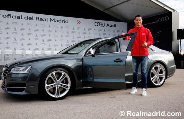 Audi มอบรถให้นักเตะเรอัล มาดริด “โรนัลโด” ขอใช้ S8