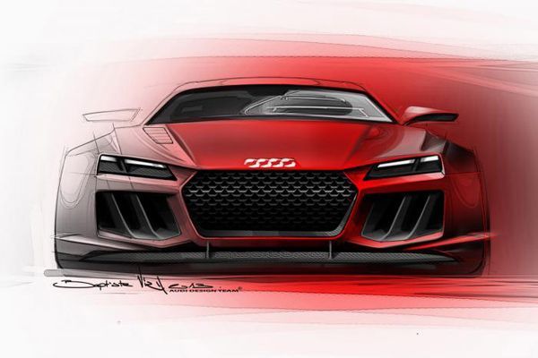 ยลภาพสเก็ตช์ Audi Quattro Sport E-Tron Concept คาดใช้ขุมพลังไฮบริด 700 แรงม้า