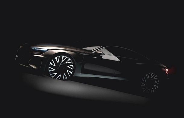 Audi ส่งทีเซอร์ E-Tron GT รถพลังงานไฟฟ้าสไตล์แกรนด์ทัวเรอร์